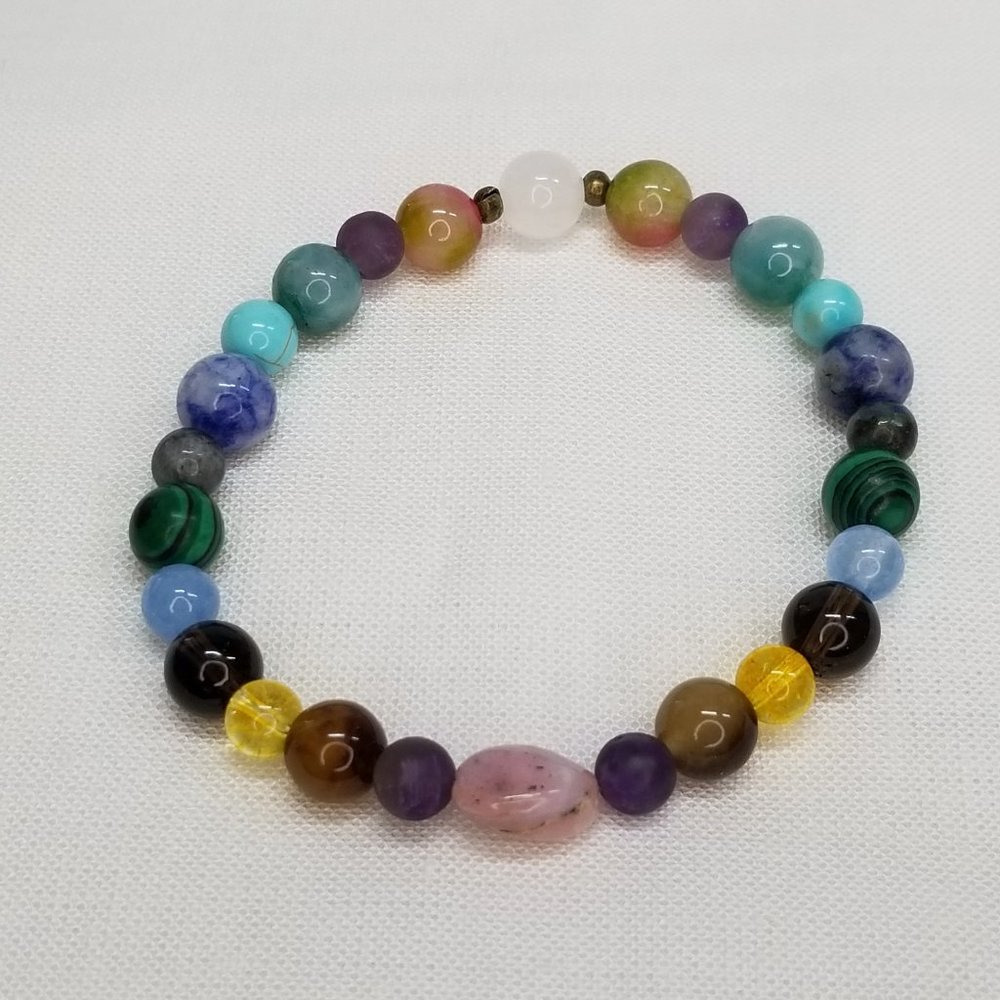 Scorpio Zodiac Bracelet! Healing Stones! Chakra & Reiki Friendly!